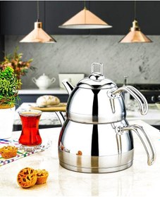 Resim Özlife Ela Küçük Boy Çaydanlık-Sade Gri 