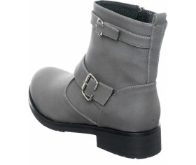 Resim Costo Shoes K313-1 Gri Yağlı Deri Büyük Numara Kadın Botları 