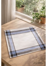 Resim Hepsine Rakip 12 Li Erkek Cep Yaka Mendil Seti Pamuklu 30x30 Cm Mirşah Kahve 