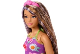 Resim Barbie Büyüleyici Parti Bebekleri Çiçekli Elbiseli Bebek JJN57 