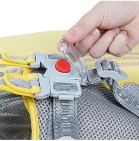 Resim Mambobaby Yüzme Simidi - Sarı Uğur Böceği, Emniyetli, Gölgelikli Ve Ayak Destekli 