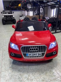 Resim Öykü Bebek Dünyası Uzaktan Kumandalı Akülü Araba 437 Audi Kırmızı 