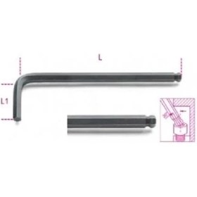 Resim Beta 96BP/AS 5/32" Yuvarlak Bombe Top Başlı Uzun Allen Anahtar Inch 