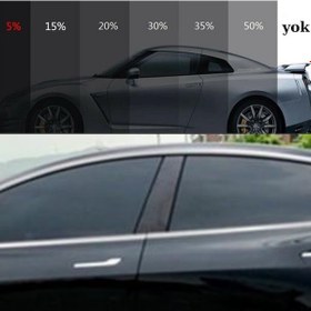 Resim Solar BK-05 Super Dark Black 50 Cm x 6 M Işık Geçirgenliği %05 Cam Filmi 