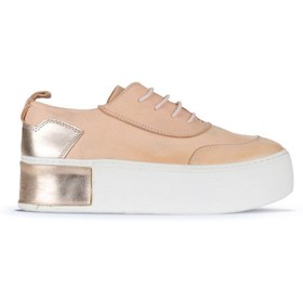 Resim Bueno Shoes Pudra Deri Kadın Dolgu Topuklu Ayakkabı 01ws7001 