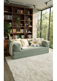 Resim Ard & Garden Liona 80x160 Yatak Olabilen Kanepe Modüler Çok Fonksiyonlu Aktivite Koltuk Yeşil Yeşil 