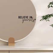 Resim Kendine İnan Su Geçirmez Vinil Çıkartmalar - Modern Parlak İlham Verici Alıntılar, Banyo Aynaları, Araba Camları ve Cam Kapı Süslemeleri İçin Uygun - Kendinden Yapışkan Ev & Araç Dekorasyonları 