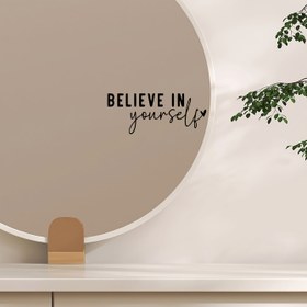 Resim Kendine İnan Su Geçirmez Vinil Çıkartmalar - Modern Parlak İlham Verici Alıntılar, Banyo Aynaları, Araba Camları ve Cam Kapı Süslemeleri İçin Uygun - Kendinden Yapışkan Ev & Araç Dekorasyonları 