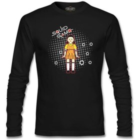 Resim Lord T-Shirt Squid Game - Robot Bebek Mermi Siyah Erkek Sweatshirt 