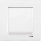 Resim VİKO Beyaz Karre Anahtar (Çerçevesiz) (VİKO.90967001) 