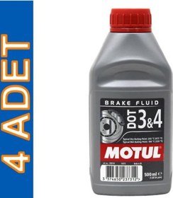 Resim Motul Dot 3 & 4 Brake Fluid 500 Ml Fren Hidrolik Yağı 4 Adet 