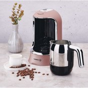 Resim KORKMAZ Kahvekolik Rosegold Krom Otomatik Kahve Makinesi A860-06 
