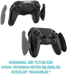 Resim Hepu Premium Kablosuz Bluetooth Bilgisayar Oyun Kolu - PS4 Slim, PS4 Pro ve PC Uyumlu, Titreşimli Ergonomik Gamepad, Joystick PS4 Kol, Pc Oyun Kolu (Videolu Ürün) 