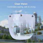 Resim Vkemall Motorcycle Güneş Gözlüğü Kask Lens 3-kanca Montajlı Anti-uv Anti-paraşüt Retro Yarım Kask İçin 2006 Model Silver + Tutucu Silver 