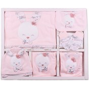 Resim Gaye Kız Bebek Pembe Layette 10'lu Hastane Çıkışı Somon 