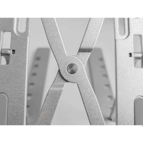 Resim Taşınabilir Metal Laptop Standı - Kaymaz Ve Ergonomik Tasarım 