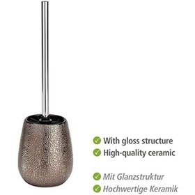 Resim Marrakesh Klozet Takımı, Tuvalet Fırçası Tutucu, Seramik, Ø 12,5 X 41 Cm, Kahverengi Açık Ahşap 
