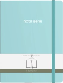 Resim Nota Bene Classic Sert Kapak Defter, 19x25 Cm, Çizgili Mavi 