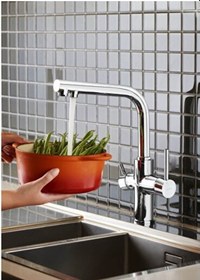 Resim Artema Split A42144 Dual Flow Eviye Bataryası Krom 