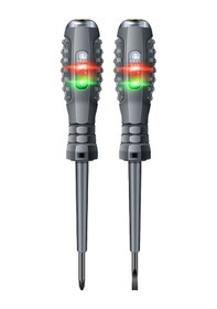 Resim Mufunye Parlak Gösterge Işıklı Düz Ve Yıldız Uçlu Tornavida Seti - Elektrikçiler Ve Dıy Tutkunları İçin 