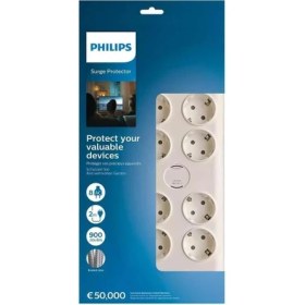 Resim Philips SPN7080WA/62 8'li Akım Korumalı Priz 2 mt Kablo (3680 W 16 A) 