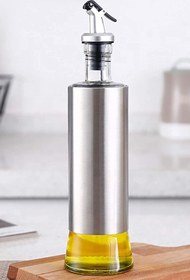 Resim ThenTech Sızdırmaz Başlıklı Yağdanlık Şık Metal Gövdeli Yağdanlık Modern Tasarım Sızdırmaz Yağdanlık Şişesi 