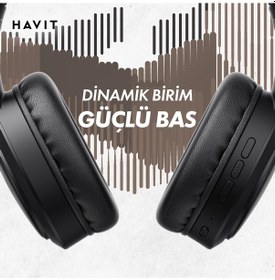 Resim Havit H633BT Bluetooth 5.1 Kulak Üstü Kulaklık 