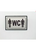Resim Periboia Büyük Boy Ortak Wc Yönlendirme Tabelası 13 X 8 Cm Bay-ba 