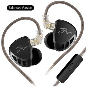 Resim Kz Saga Destan Kulak Kulaklık İki Farklı Tuning Müzik Kulaklıklar Hifi Stereo Balanced Mıc 