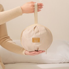 Resim Kadınlar İçin Şık Bej 3'ü 1 Arada İç Çamaşırı & Çorap Organizatör Çantası - Fermuarlı Dayanıklı Polyester Seyahat Saklama Çantası, Lingerie, Sütyenler, Külotlar için Taşınabilir - Kompakt ve Elde Yıkanabilir, Minimalist Tasarım, Yumuşak Dokulu 