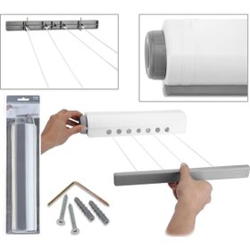 Resim Çek-as Askı Beş Ipli Çamaşır Kurutma Askısı Duvara Monte Kurutmalık Çok Renkli 