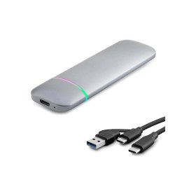 Resim Skygo SSD Kutu Type-C 3.1 + Usb3.0 Nvme + Ngff M2 Chıp RTL9210B Gri HDX1772 