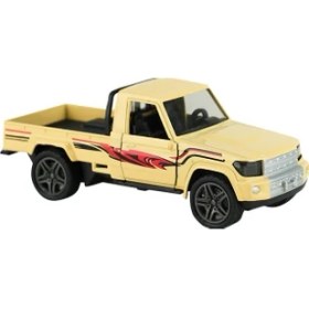 Resim Die Cast Çek Bırak Arazi Kamyoneti Krem 