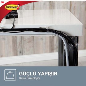Resim 3M Command 17301CLR Orta Boy Klipsli Kablo Düzenleyici 
