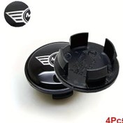 Resim Chuangyinshop Black 2 4 Adet 2.13 Inç 54mm Jant Merkez Kapağı Dekor Mını Cooper R50 R52 R53 R55 R56 