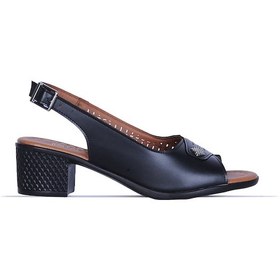 Resim Moda Ayakkabı 549 Kadın 5cm Topuklu Sandalet Ayakkabı Siyah 