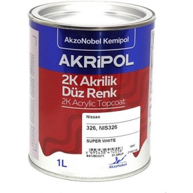 Resim Akzonobel Akripol 2k Düz Renk -super White-1 Lt. 