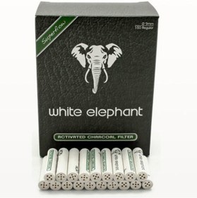 Resim Ehediye White Elephant 150 Li 9 Mm. Karbon Pipo Filtre Filitresi Rc30 