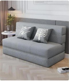 Resim Good Night Twix Çift Kişilik Katlanır Yataklı Koltuk 120cm Açık Gri 