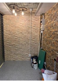 Resim Nw46 Kahve Köpüğü Taş Kendinden Yapışkanlı Dekoratif Duvar Paneli (535049653) 