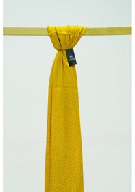 Resim Mirsoy Scarf Halka Desen Parlak Jakar Şal - Hardal Hardal 