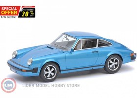 Resim 1:18 Schuco 1975 Porsche 911 Coupe - Mexico Blue 