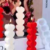 Resim DIY Aşk Kalp Mum Kalıbı - Aromaterapi, Alçı & Reçine El Sanatları için 5 Gözlü Silikon - Ev Dekorasyonu Süs Yapım Aracı 