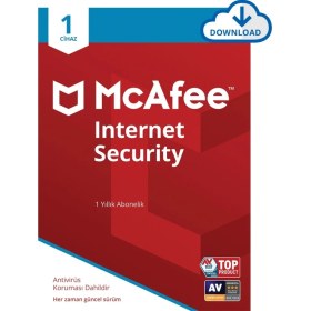 Resim Mcafee Internet Security 1 Pc 1 Yıl 2023 - Dijital Lisans 