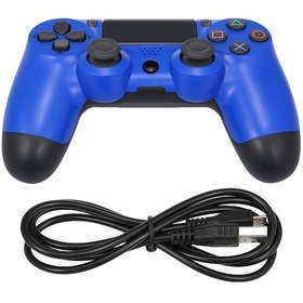 Resim Skycity Ps4 Kablolu Oyun Kumandası - Çift Joystick, Mavi Renk, Usb Bağlantılı, 209g Hafif 