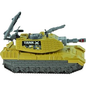 Resim Tank Süper Tank 1:16 Ölçek Oyuncak Işıklı Sesli Sürtmeli 30 Cm 