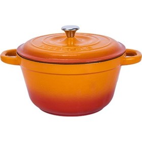 Resim Lava Döküm Yuvarlak Tencere Döküm Demir Kapak New Heritage Serisi 22 CM 
