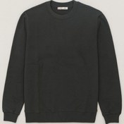 Resim 2021 Kadın Basic 3 İplik Sweatshirt Antrasit Antrasit 