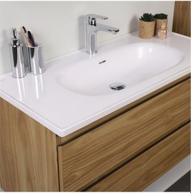 Resim Kobos Lignum 100 Cm Banyo Dolabı Seti Meguro Ahşap 