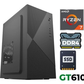 Resim Xaser XSR1219 Ryzen 7 5700X 32GB Ram 1tb SSD 2gb GT610 Ultra Performanslı Ofis Bilgisayarı 